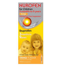 Nurofen : NUROFEN FOR CHILDREN   3 MONTHS TO 9 YEARS  100ml